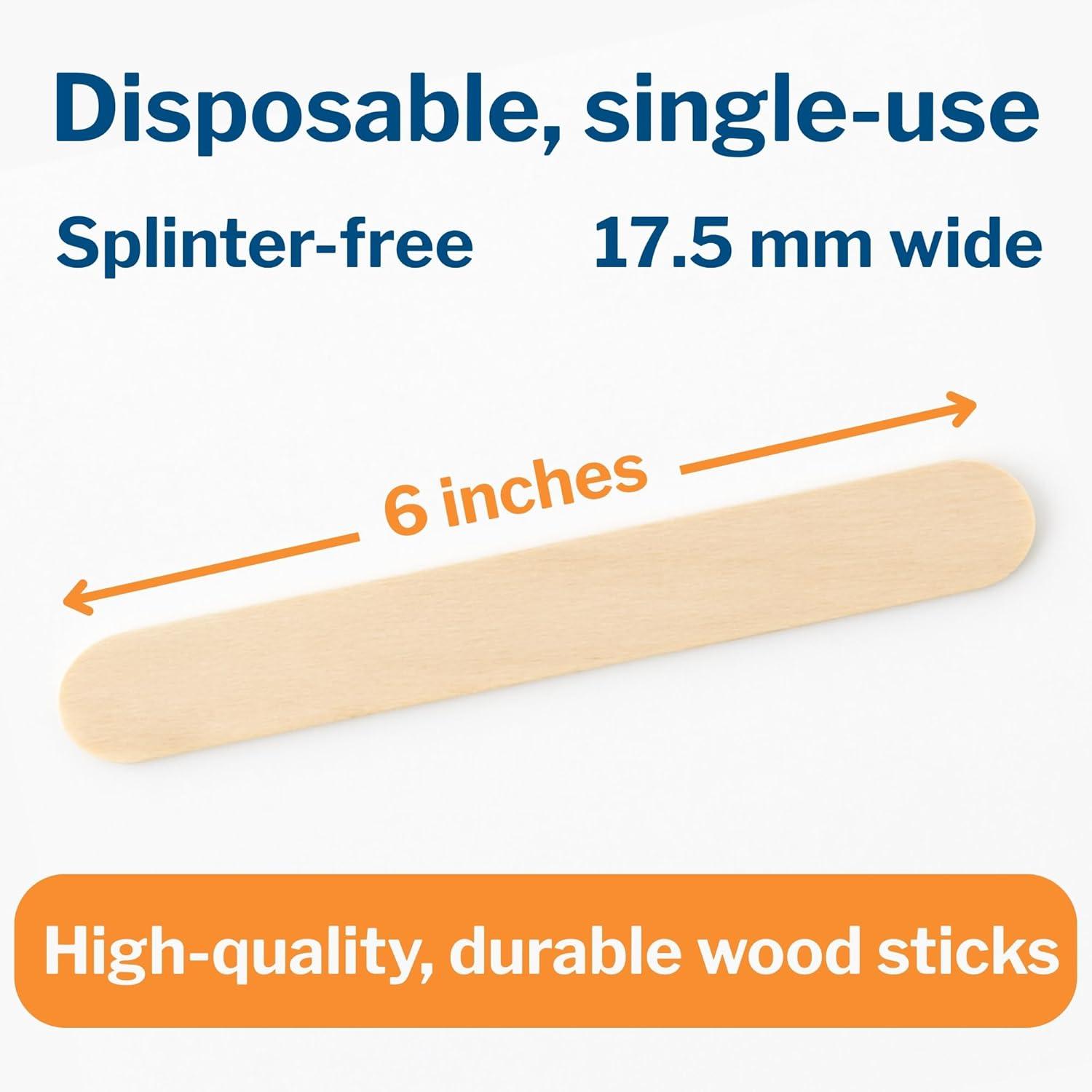 image:imageMcKesson Tongue Depressors 500 Count Adult Size NonSterile Wood Unflavored SplinterFree 6 in Use for Medical Arts Crafts Spa6
