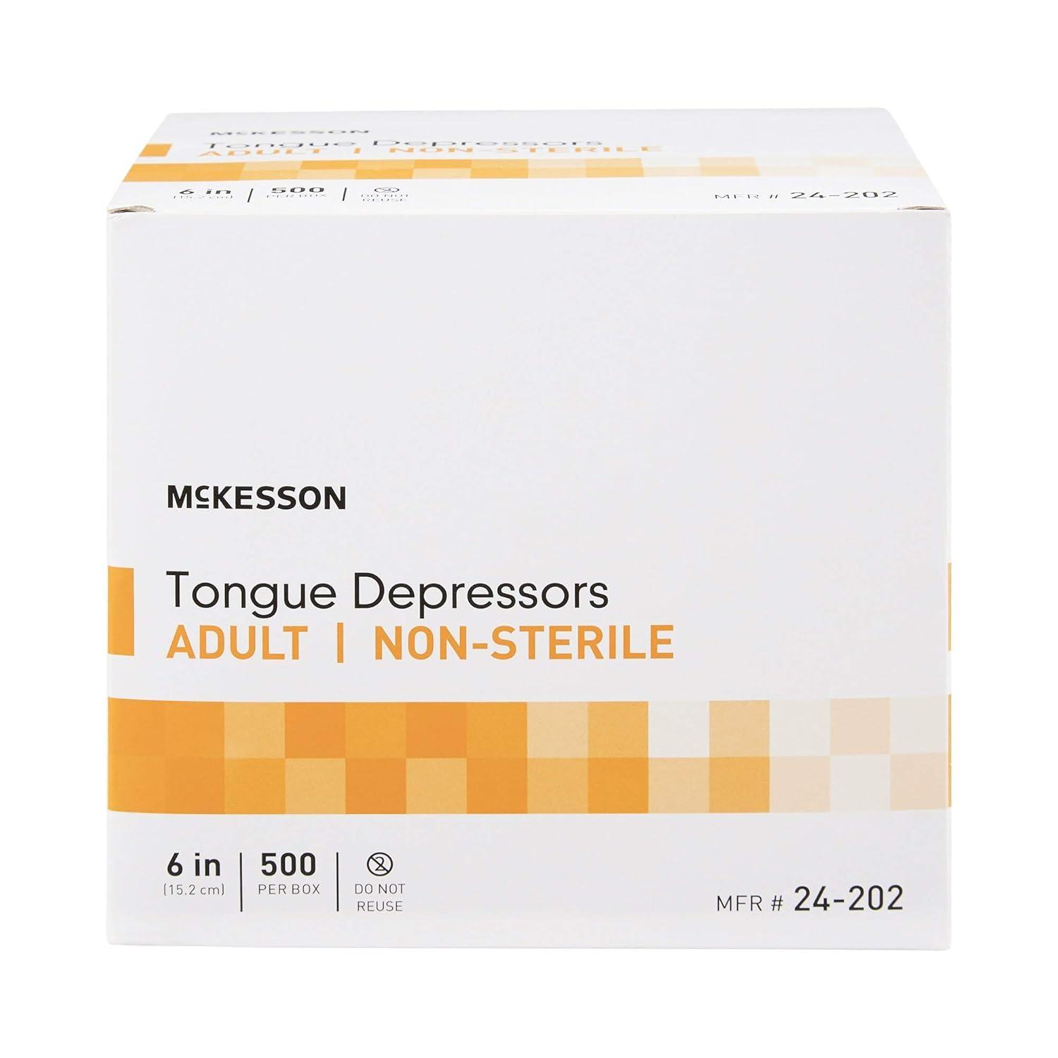 image:imageMcKesson Tongue Depressors 500 Count Adult Size NonSterile Wood Unflavored SplinterFree 6 in Use for Medical Arts Crafts Spa6