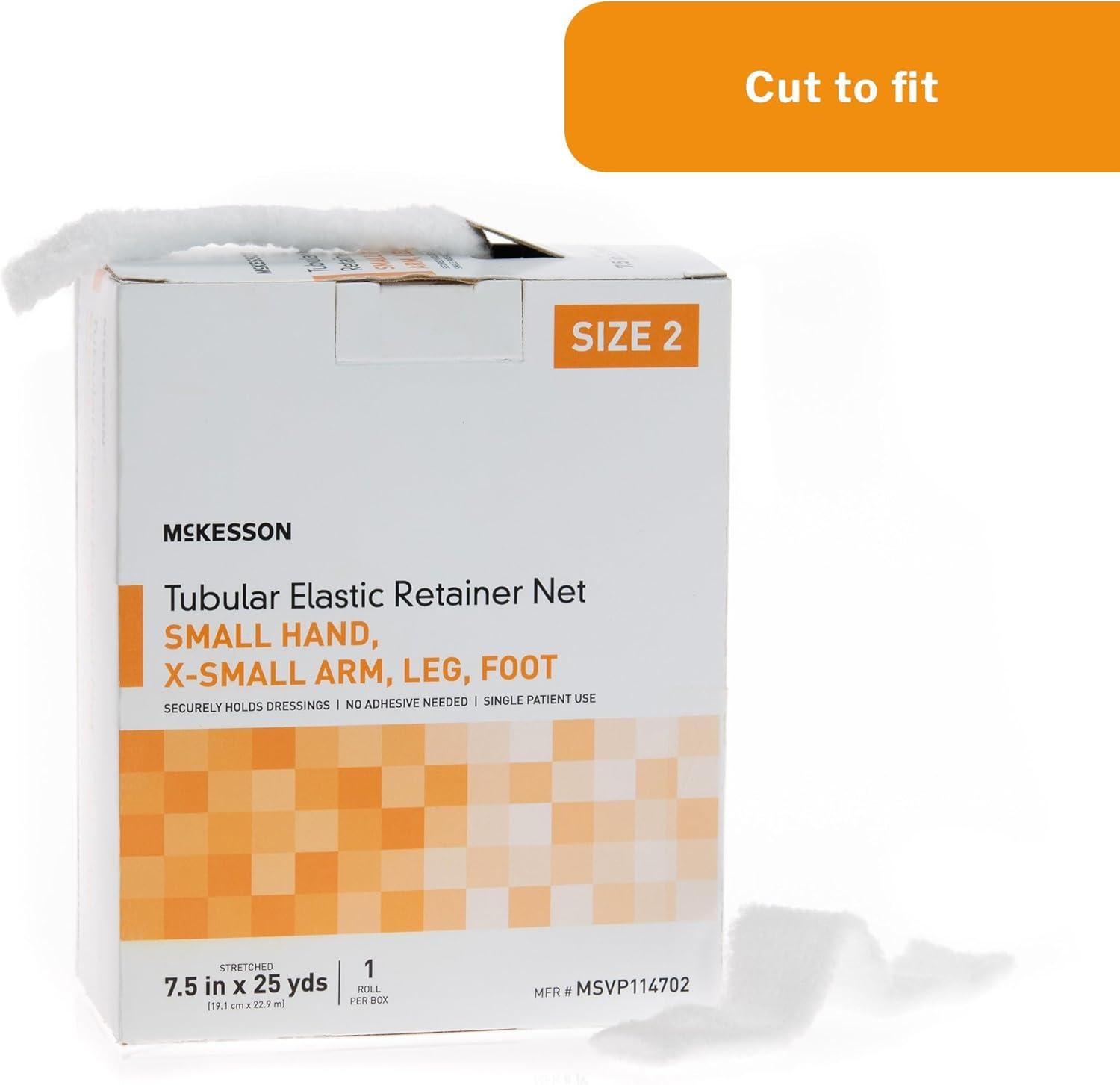 image:imageMcKesson Tubular Elastic Retainer Net Dressing NonSterile XS Head Small Shoulder Thigh Size 5 14 12 in x 25 yd 1 Count 1 PackSize 2 1 Count