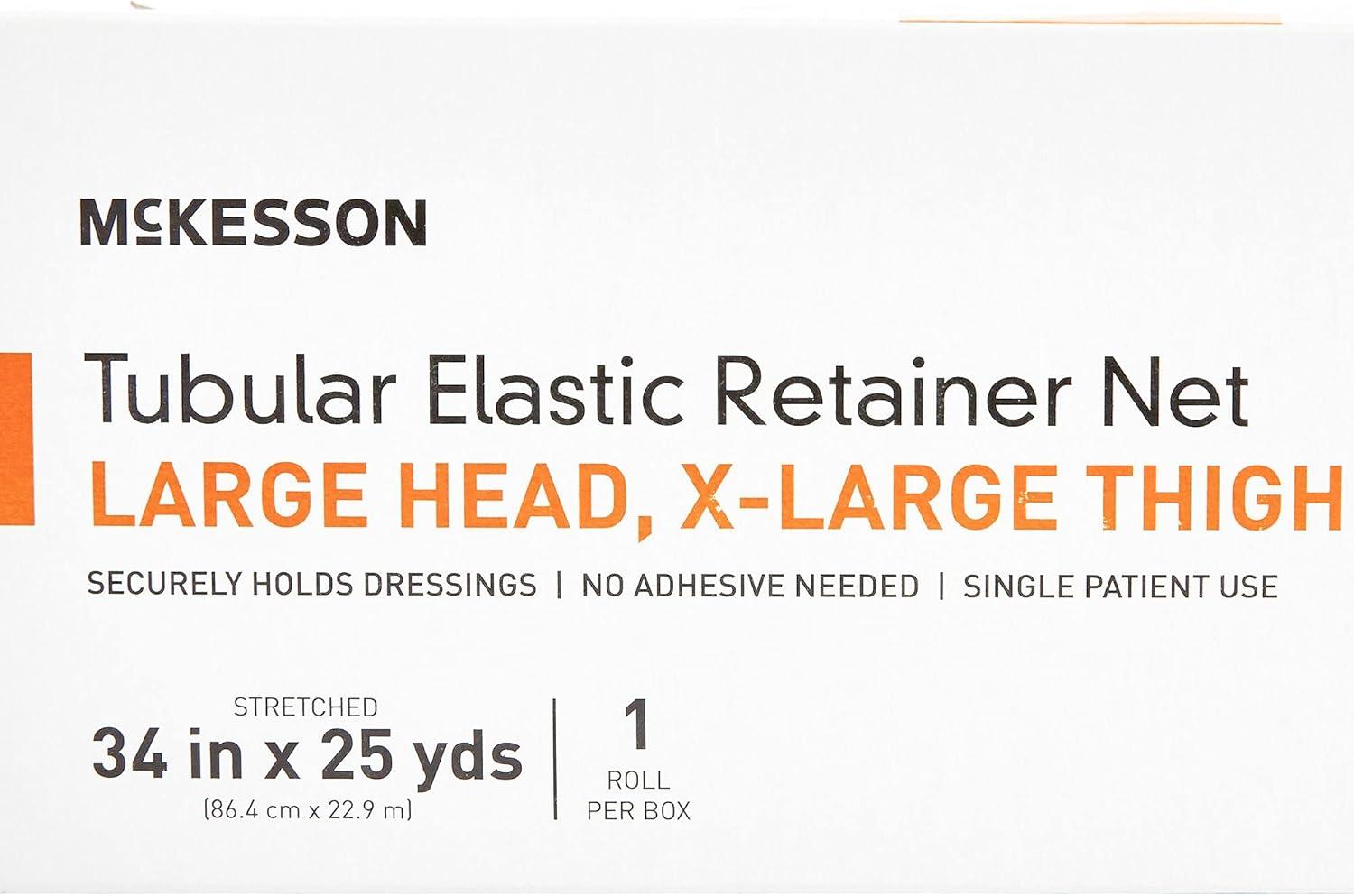 image:imageMcKesson Tubular Elastic Retainer Net Dressing NonSterile XS Head Small Shoulder Thigh Size 5 14 12 in x 25 yd 1 Count 1 PackSize 8 10 Count
