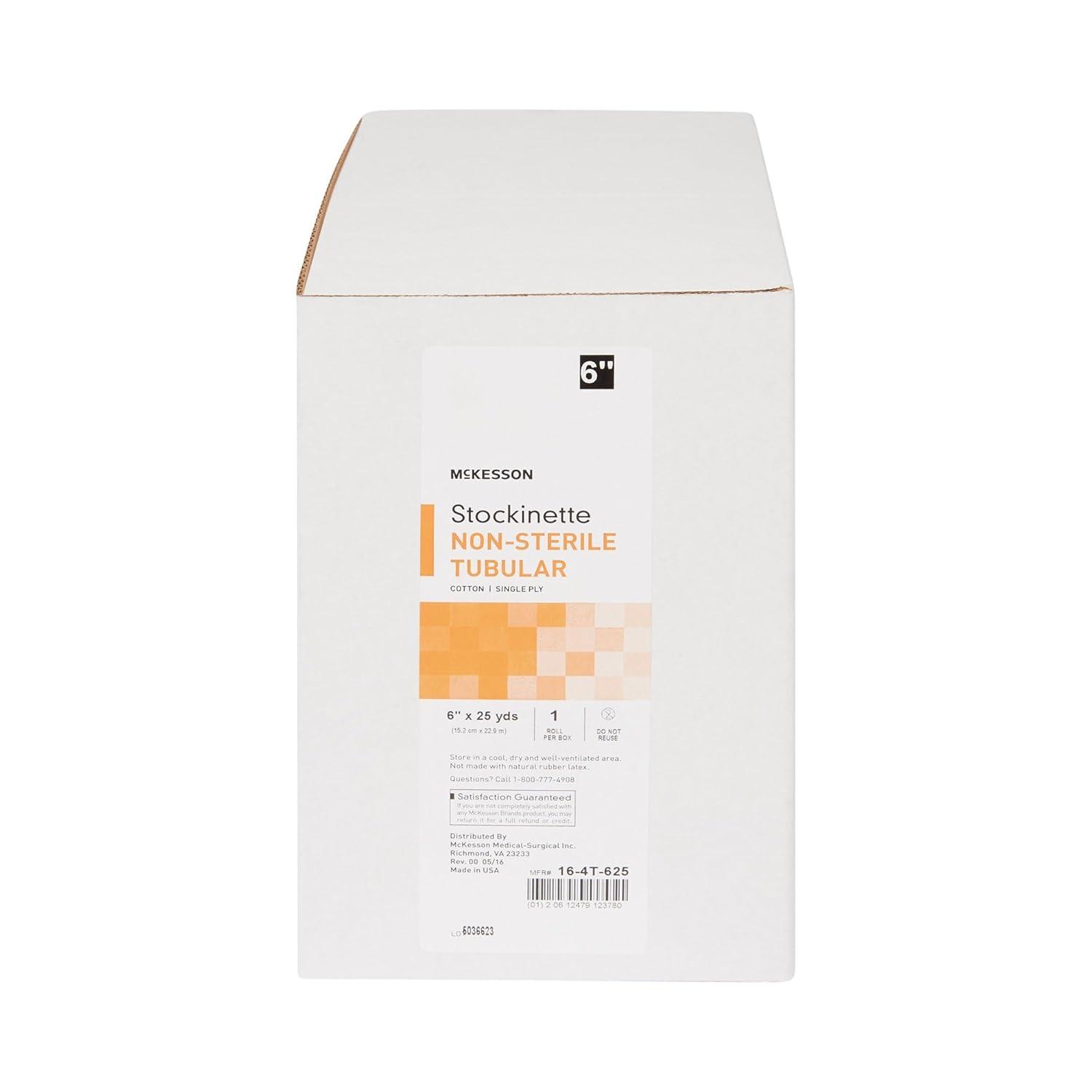 image:imageMcKesson Tubular Stockinette Cotton Under Cast Compression Bandage NonSterile 6 in x 25 yd 1 Count 6 Packs 6 Total