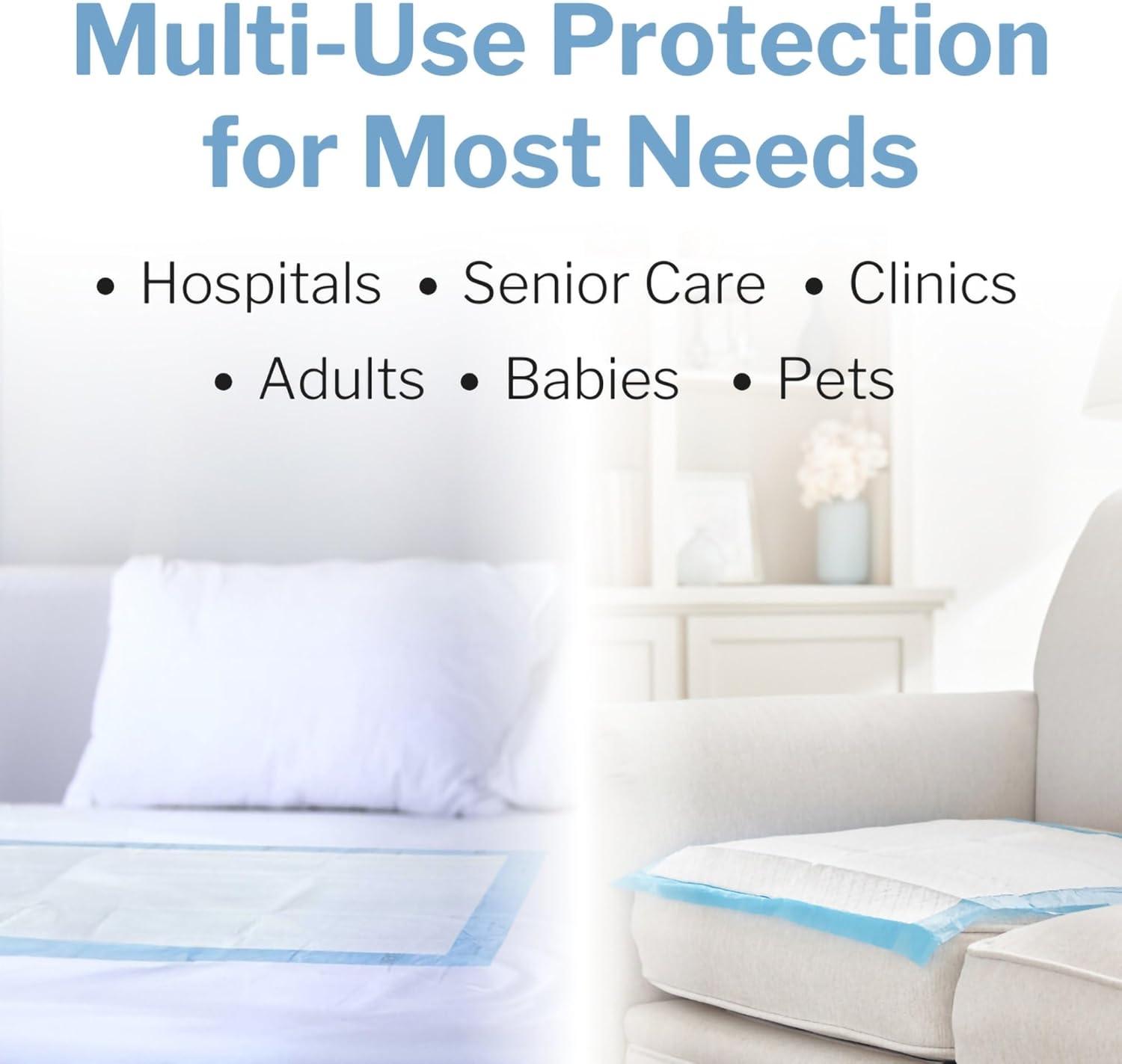 image:imageMcKesson Underpads Disposable Bed Pads 23 x 36 25 Count Moderate Absorbency Polymer Incontinence Chux Pads for Adults Elderly and Baby Pee Pads23 X 36 Inch 150 ct