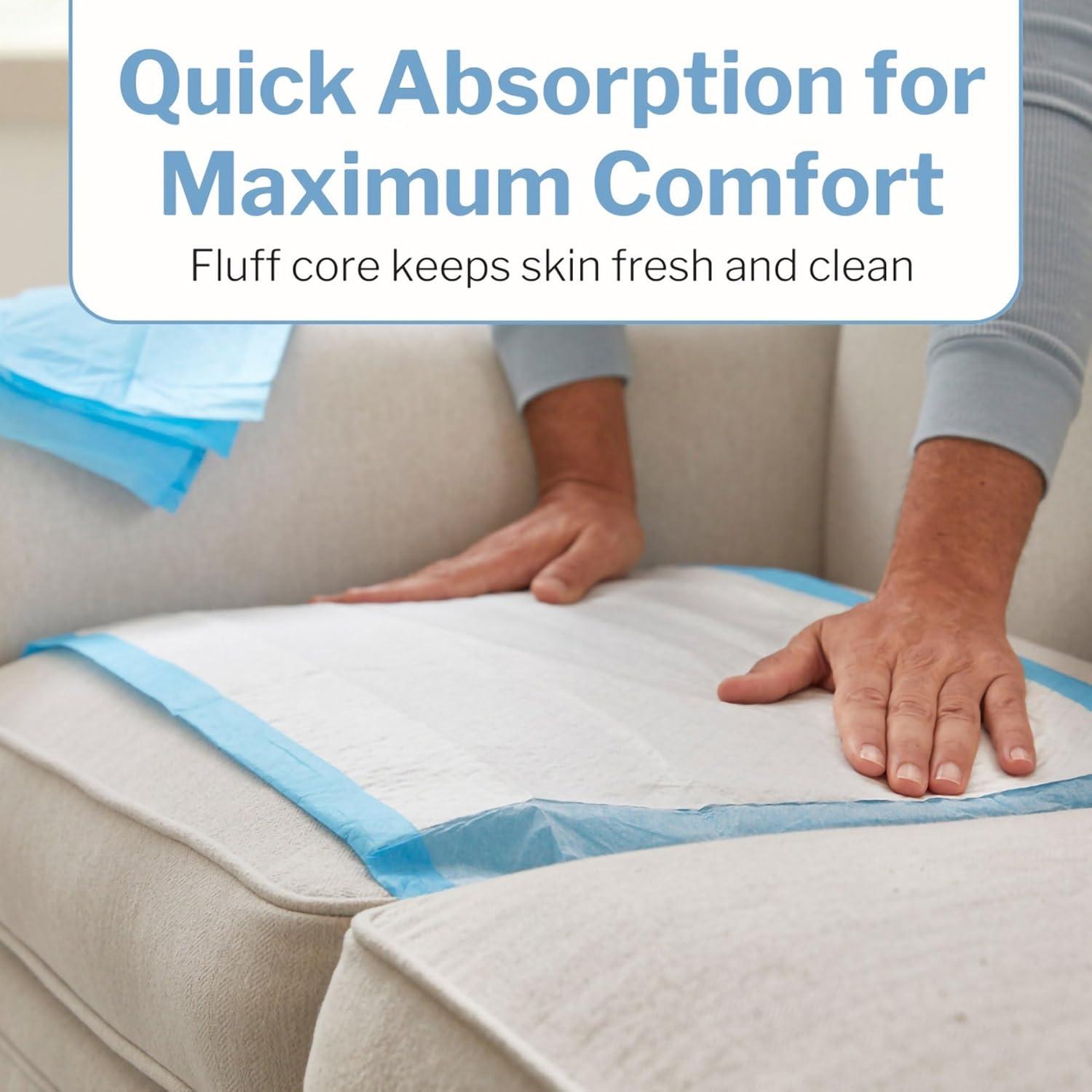 image:imageMcKesson Underpads Disposable Bed Pads 23 x 36 25 Count Moderate Absorbency Polymer Incontinence Chux Pads for Adults Elderly and Baby Pee Pads23 X 36 Inch 150 ct
