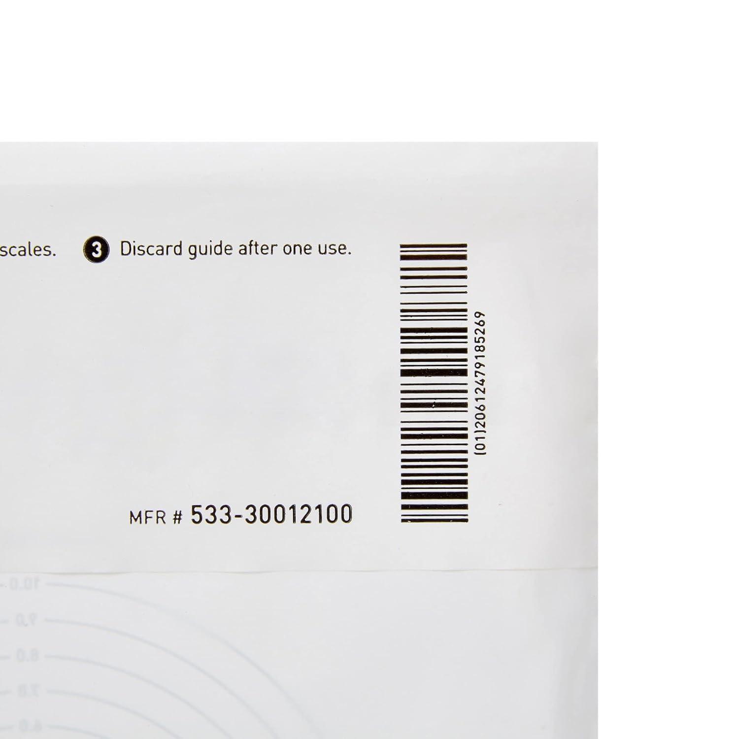 image:imageMcKesson Wound Measuring Guide NonSterile Clear Plastic 5 in x 7 in 100 count 60 Packs 6000 Total5 X 7 Inch 6000 ct