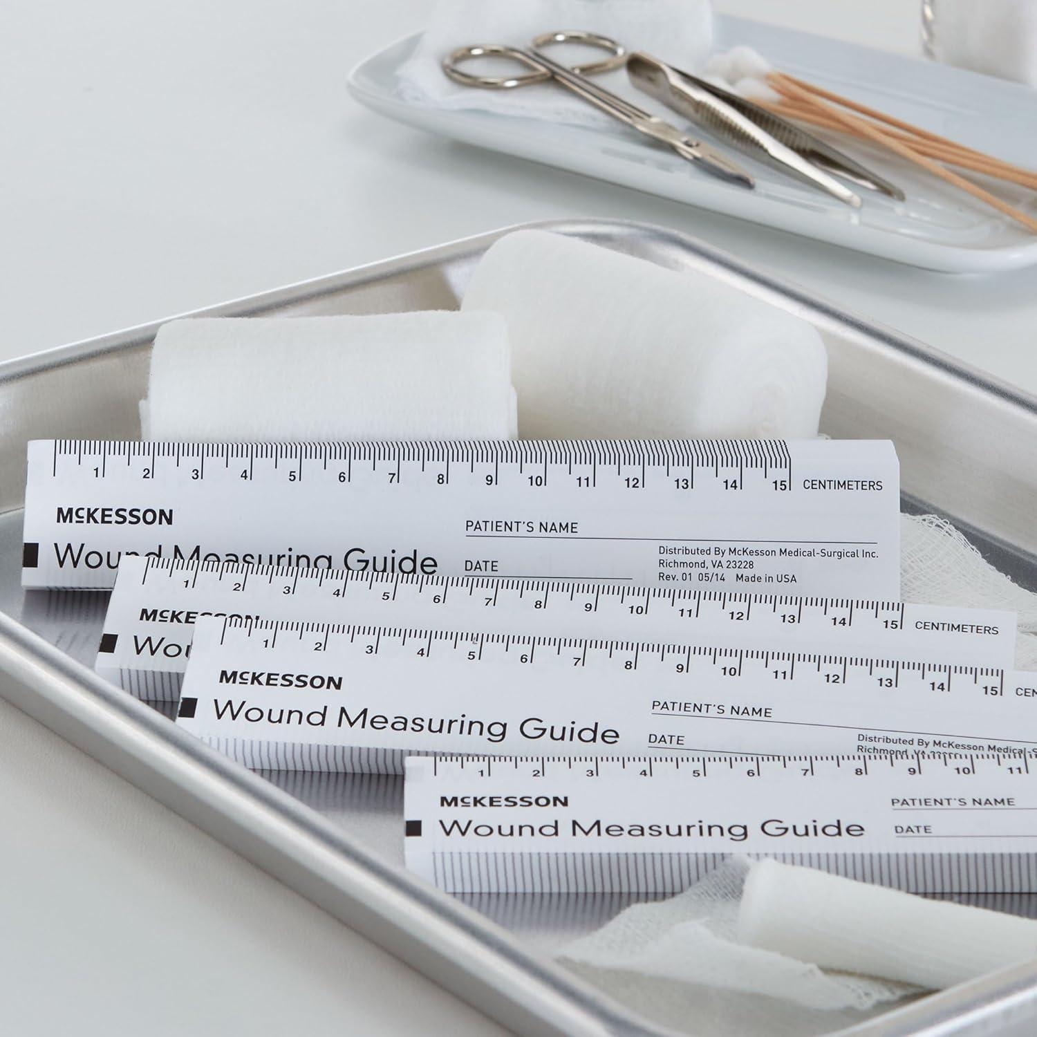image:imageMcKesson Wound Measuring Guide Ruler NonSterile Paper 6 in 50 Count 12 Packs 600 Total
