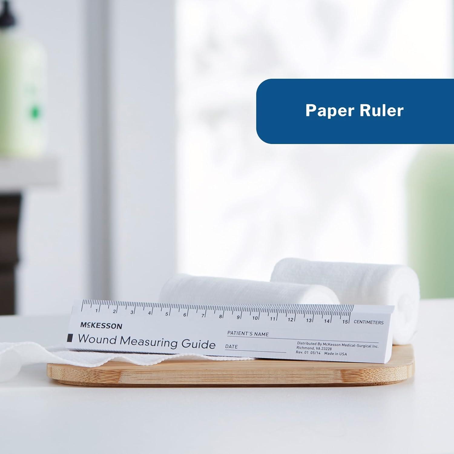 image:imageMcKesson Wound Measuring Guide Ruler NonSterile Paper 6 in 50 Count