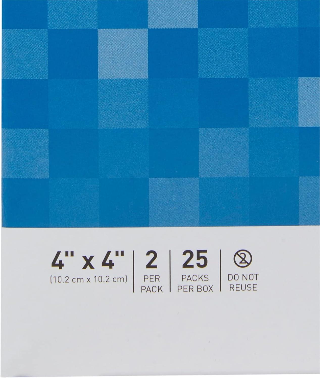 image:imageMcKesson Woven Gauze Sponges Sterile 12Ply 100 Cotton 4 in x 4 in 2 per Pack 600 Packs 1200 Total4x4 Inch 50 Count