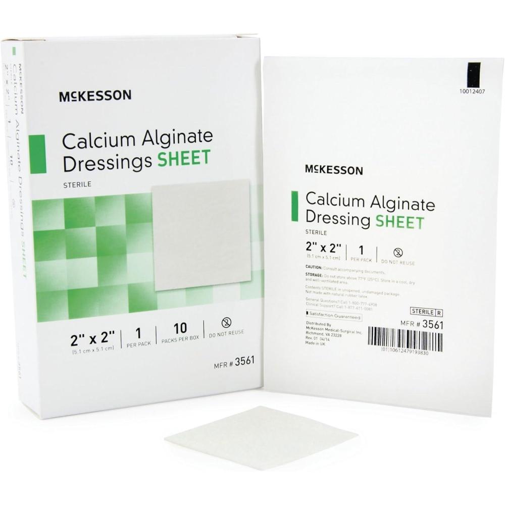 image:imageMcKesson Alginate Dressing 2 X 2 Sterile 100 per Case