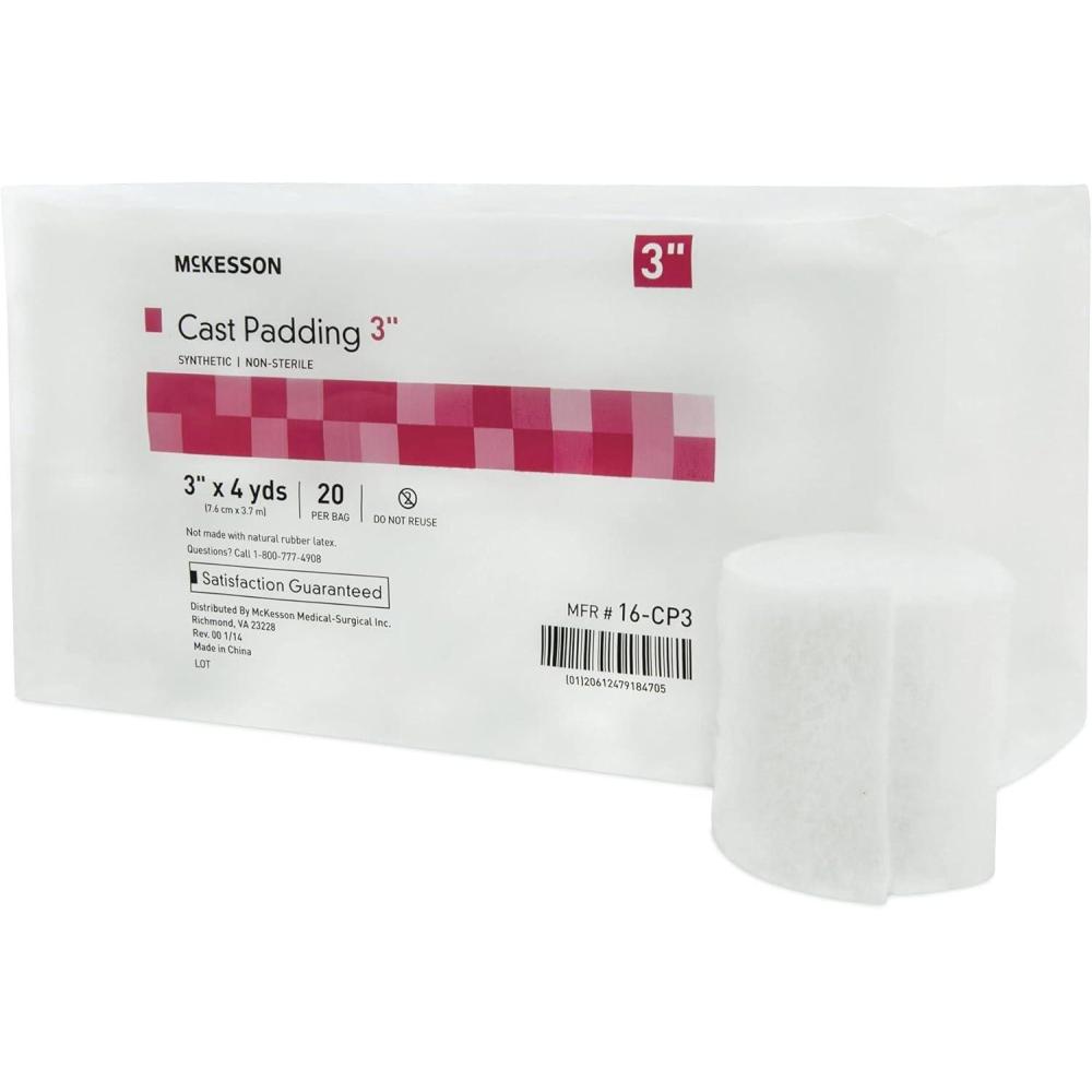 image:imageMcKesson Cast Padding NonSterile Polyester 6 in x 4 yds 20 Count 1 Pack3 In X 4 Yd