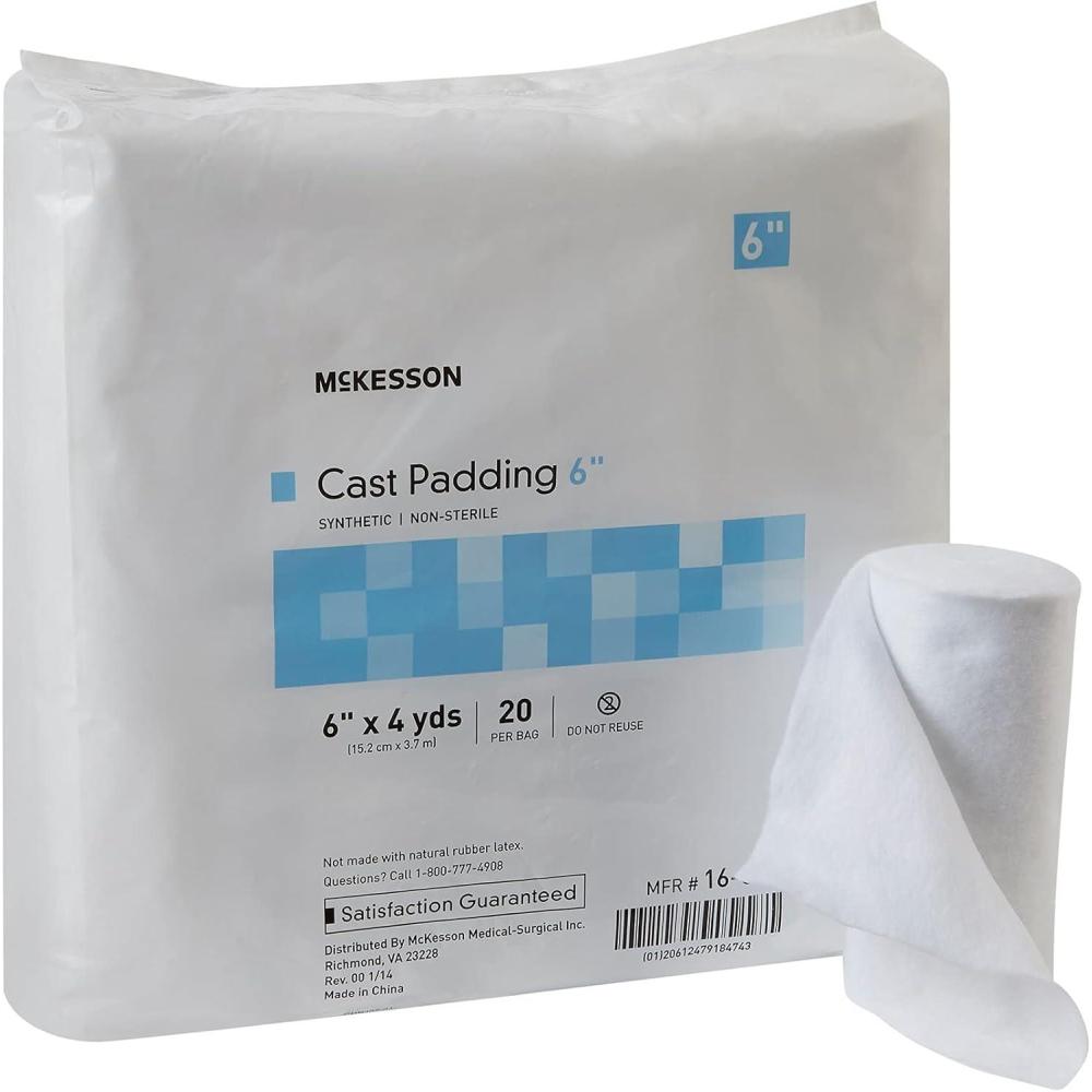 image:imageMcKesson Cast Padding NonSterile Polyester 6 in x 4 yds 20 Count 1 Pack6 Inch X 4 Yard 80 ct