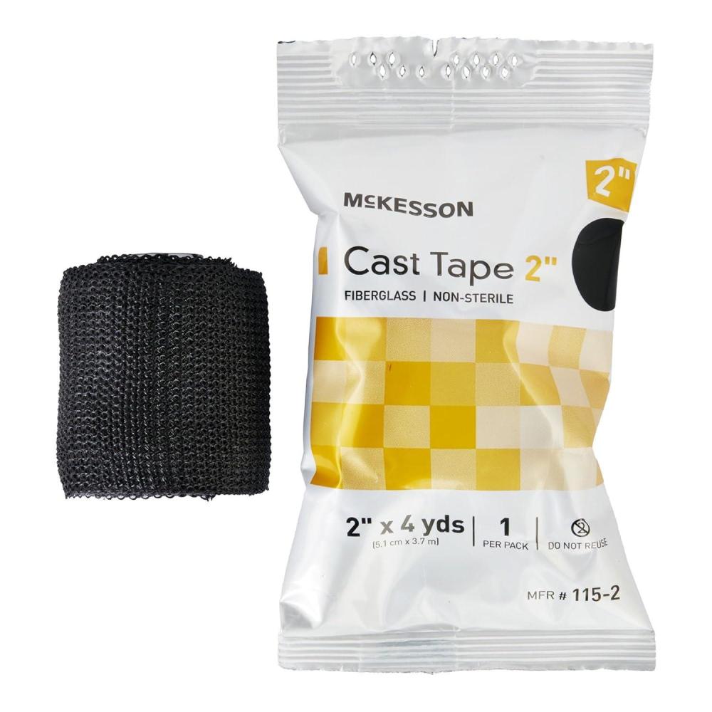 image:imageMcKesson Cast Tape Fiberglass Black 2 in x 4 yds 1 Count 10 Packs 10 Total