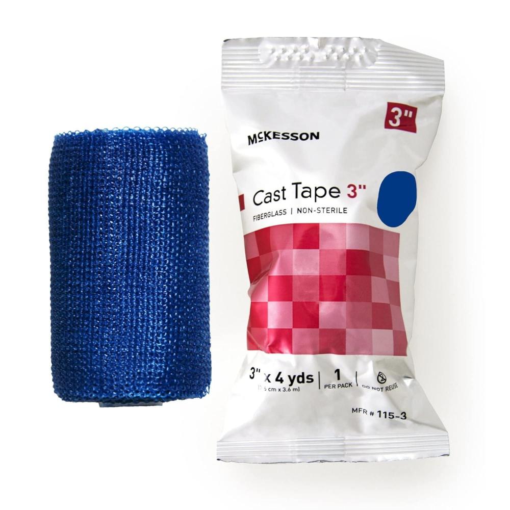 image:imageMcKesson Cast Tape Fiberglass Blue 3 in x 4 yds 1 Count 10 Packs 10 Total