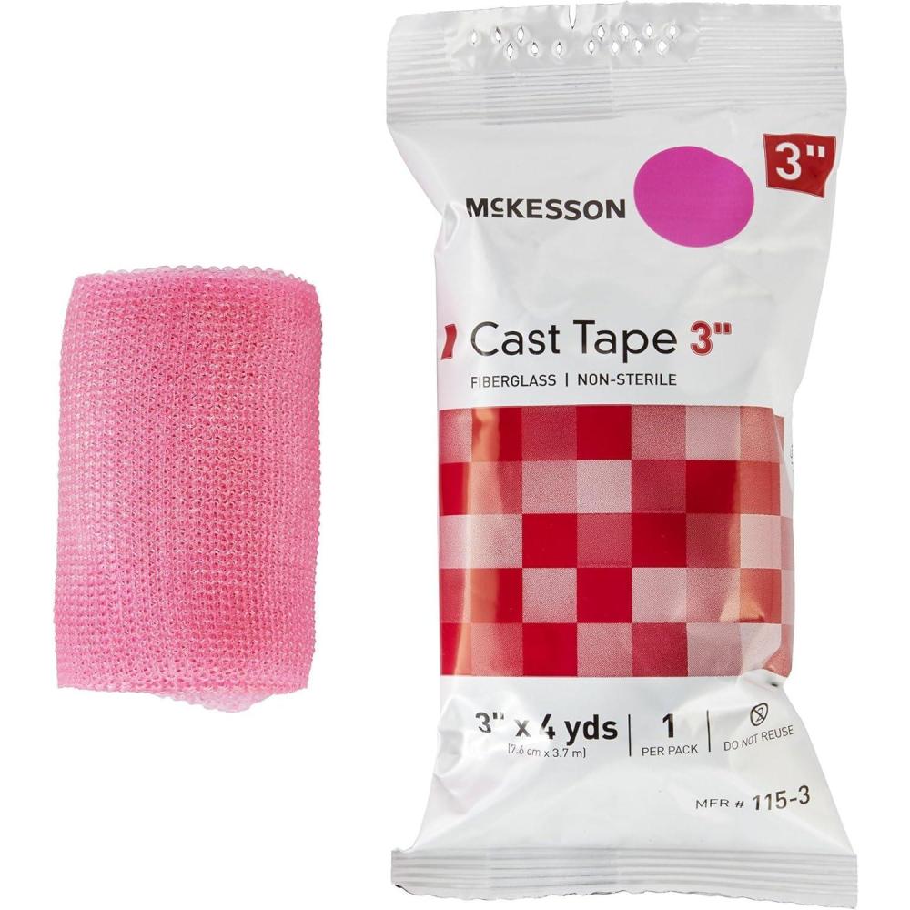 image:imageMcKesson Cast Tape Fiberglass Pink 3 in x 4 yds 1 Count 10 Packs 10 Total3 Inch x 4 yards