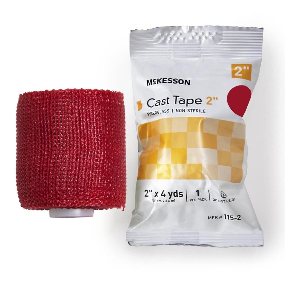 image:imageMcKesson Cast Tape Fiberglass Red 2 in x 4 yds 1 Count 10 Packs 10 Total