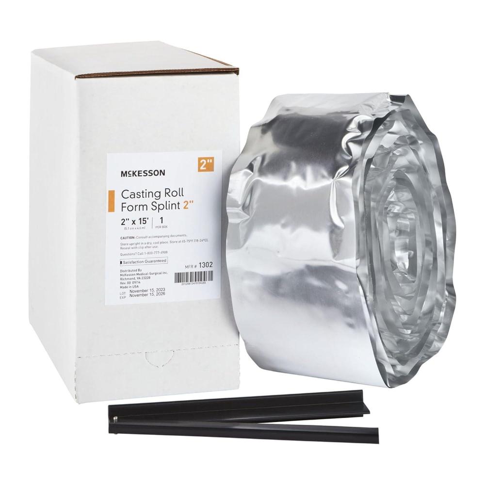 image:imageMcKesson Casting Roll Form Splints Fiberglass White 2 in x 15 ft 1 Count 1 Pack