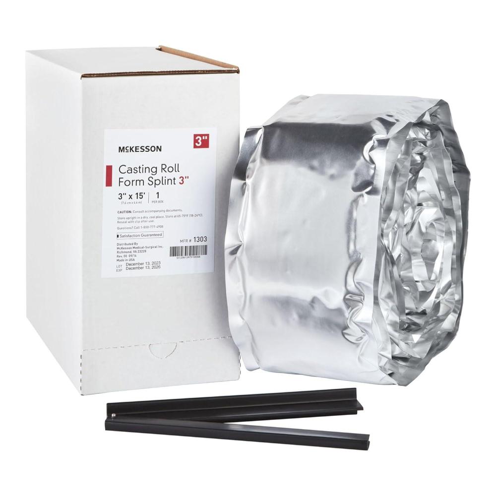 image:imageMcKesson Casting Roll Form Splints Fiberglass White 3 in x 15 ft 1 Count 2 Packs 2 Total2