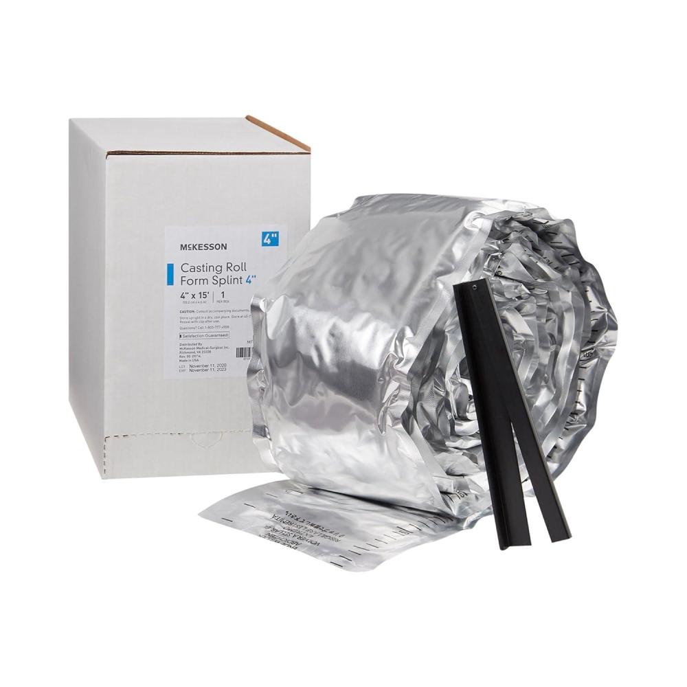 image:imageMcKesson Casting Roll Form Splints Fiberglass White 4 in x 15 ft 1 Count 2 Packs 2 Total