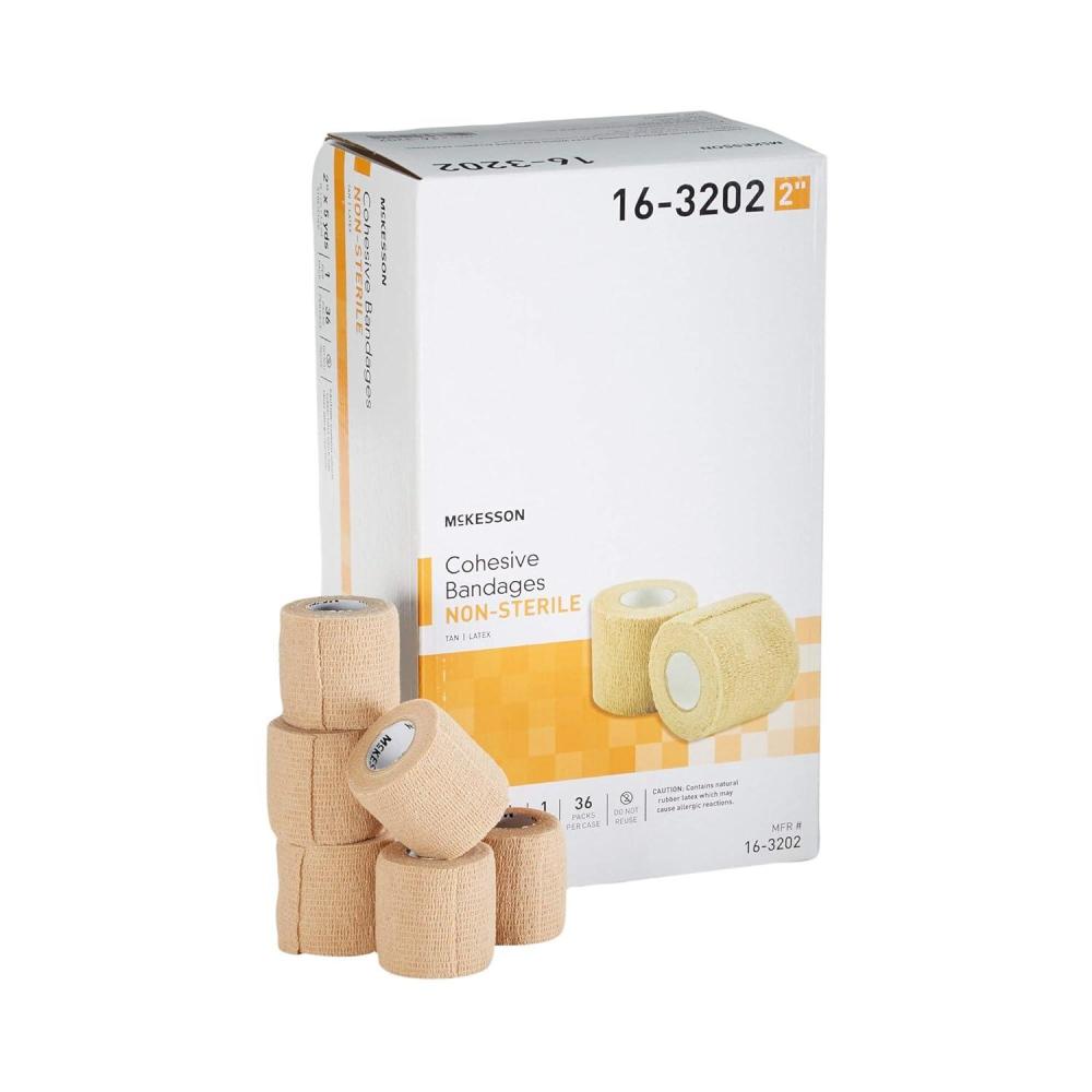 image:imageMcKesson Cohesive Bandages NonSterile Contains Latex 2 in x 5 yds 1 Count 36 Packs 36 Total