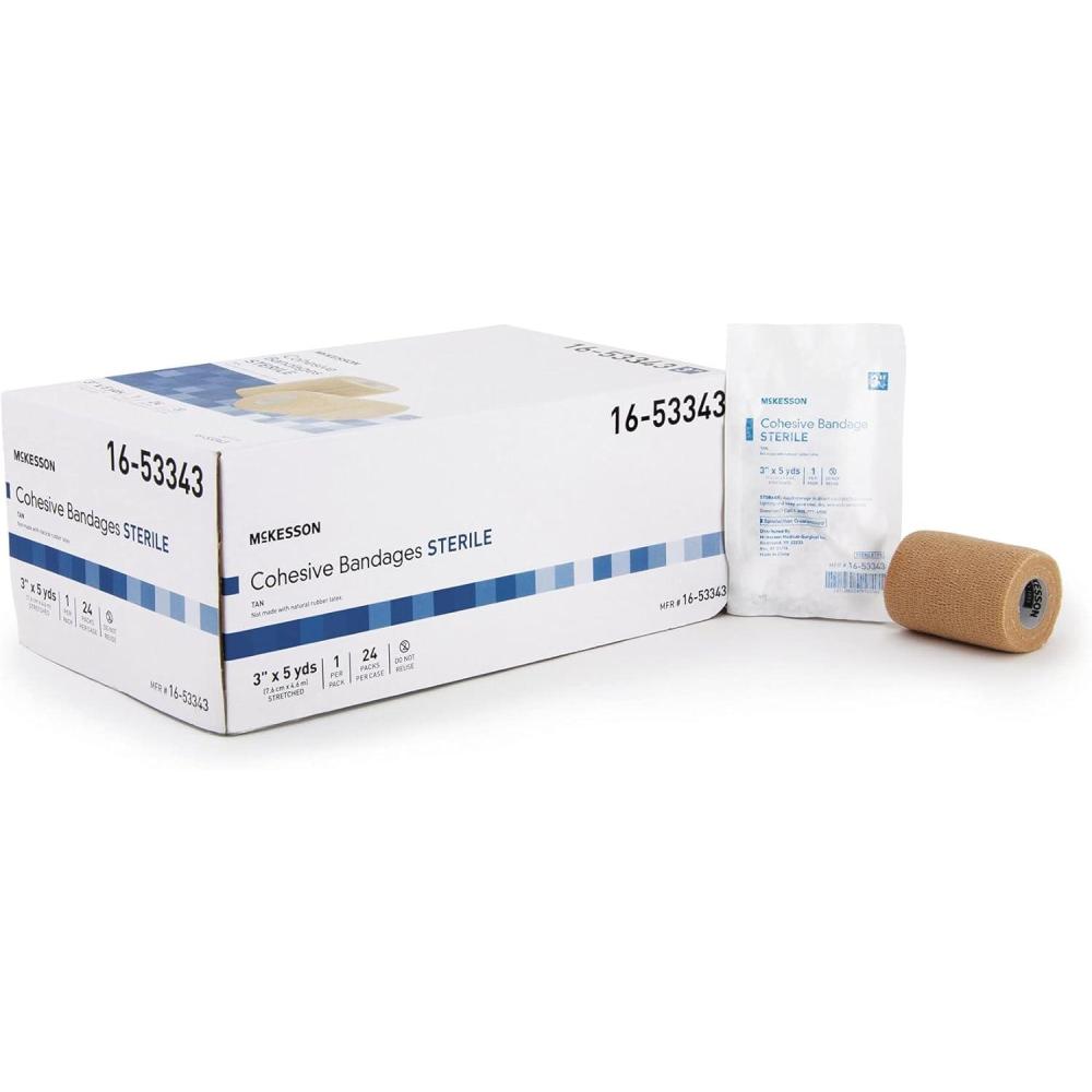 image:imageMcKesson Cohesive Bandages Sterile 3 in x 5 yd 1 Count 24 Packs 24 Total3 Inch X 5 Yard  24 Count