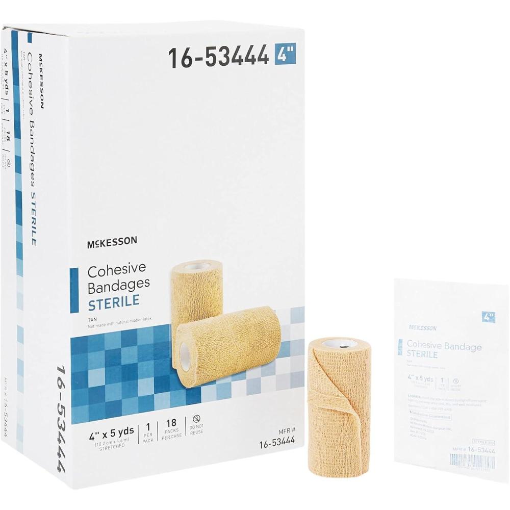 image:imageMcKesson Cohesive Bandages Sterile 3 in x 5 yd 1 Count 24 Packs 24 Total4 Inch X 5 Yard  1 Count