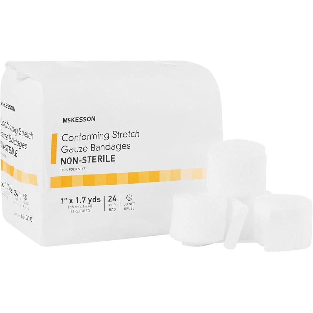 image:imageMcKesson Conforming Stretch Gauze Bandages NonSterile 4 in x 4 110 yds 12 Count1 Inch X 1710 Yard  96 ct