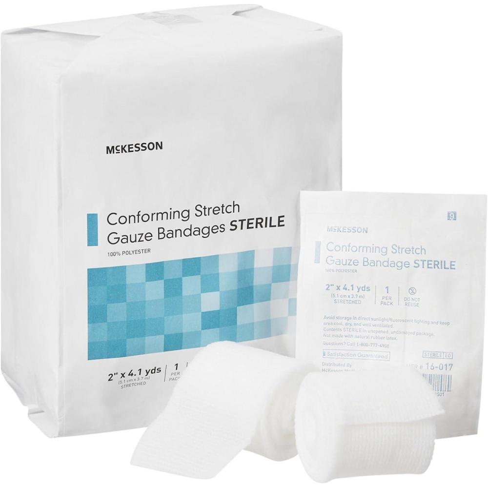 image:imageMcKesson Conforming Stretch Gauze Bandages Sterile 2 in x 4 110 yd 12 Count