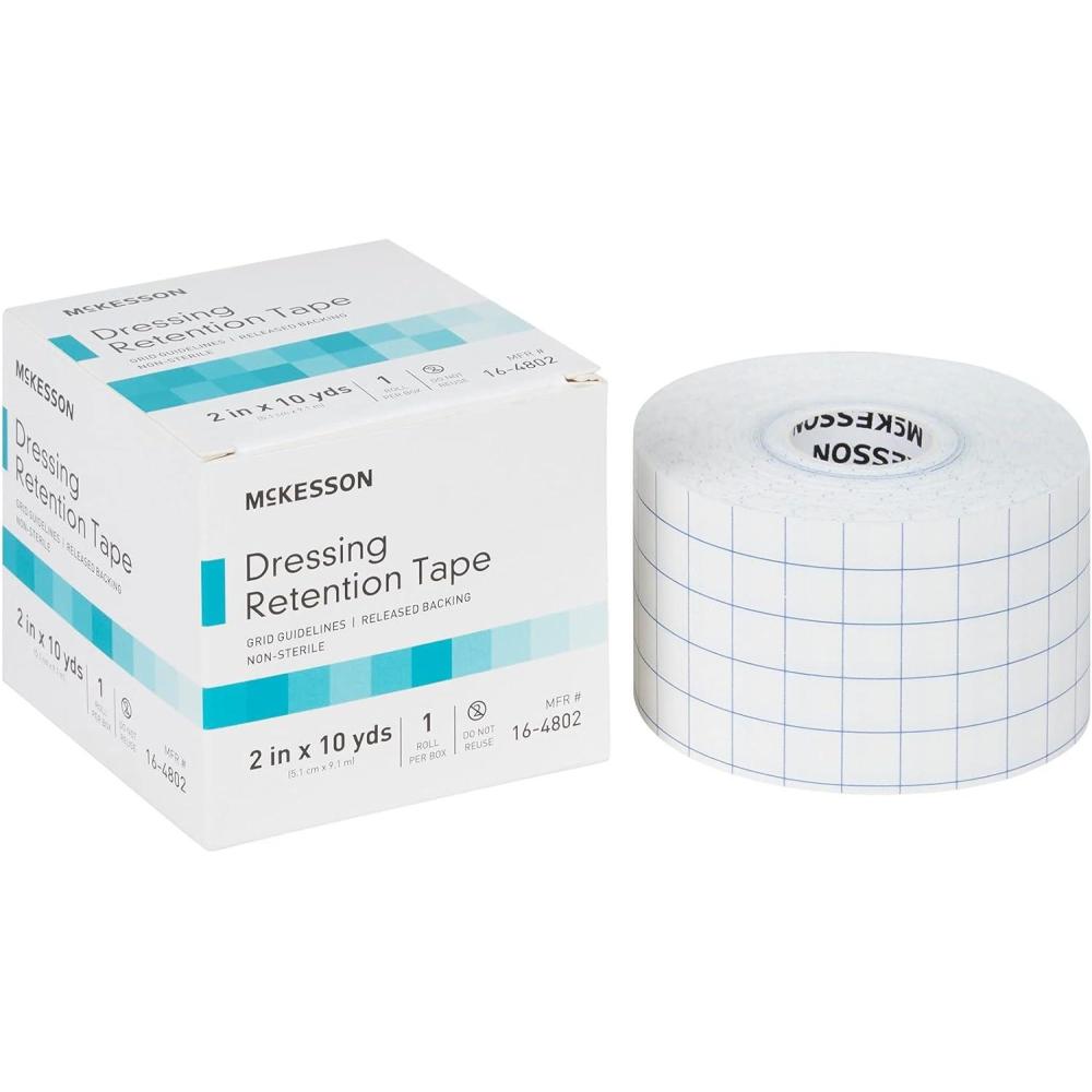 image:imageMcKesson Dressing Retention Tape NonSterile Grid Guidelines 4 in x 10 yd 1 Roll2 Inch X 10 Yard  24 Count
