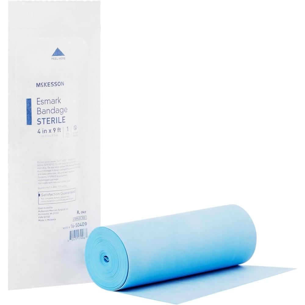 image:imageMcKesson Esmark Bandages Sterile Compression 4 in x 3 yd 1 Count 1 Pack