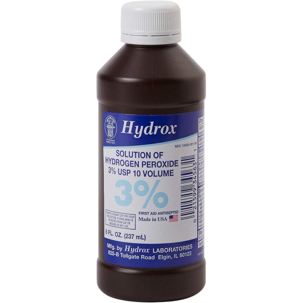 image:imageMcKesson Hydrogen Peroxide 3 8 oz Pack of 1 Topical Solution USP First Aid Antiseptic Oral Debriding Agent
