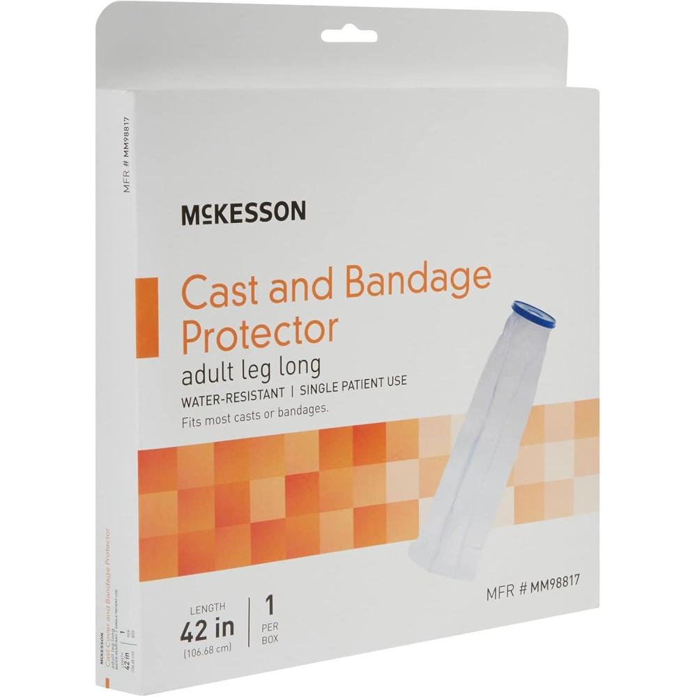 image:imageMcKesson Leg Cast Cover for Shower Watertight Bag for Bathing Broken Legs After Surgery Waterproof Leg Cast Protector 42 in 1 Count 1 Pack