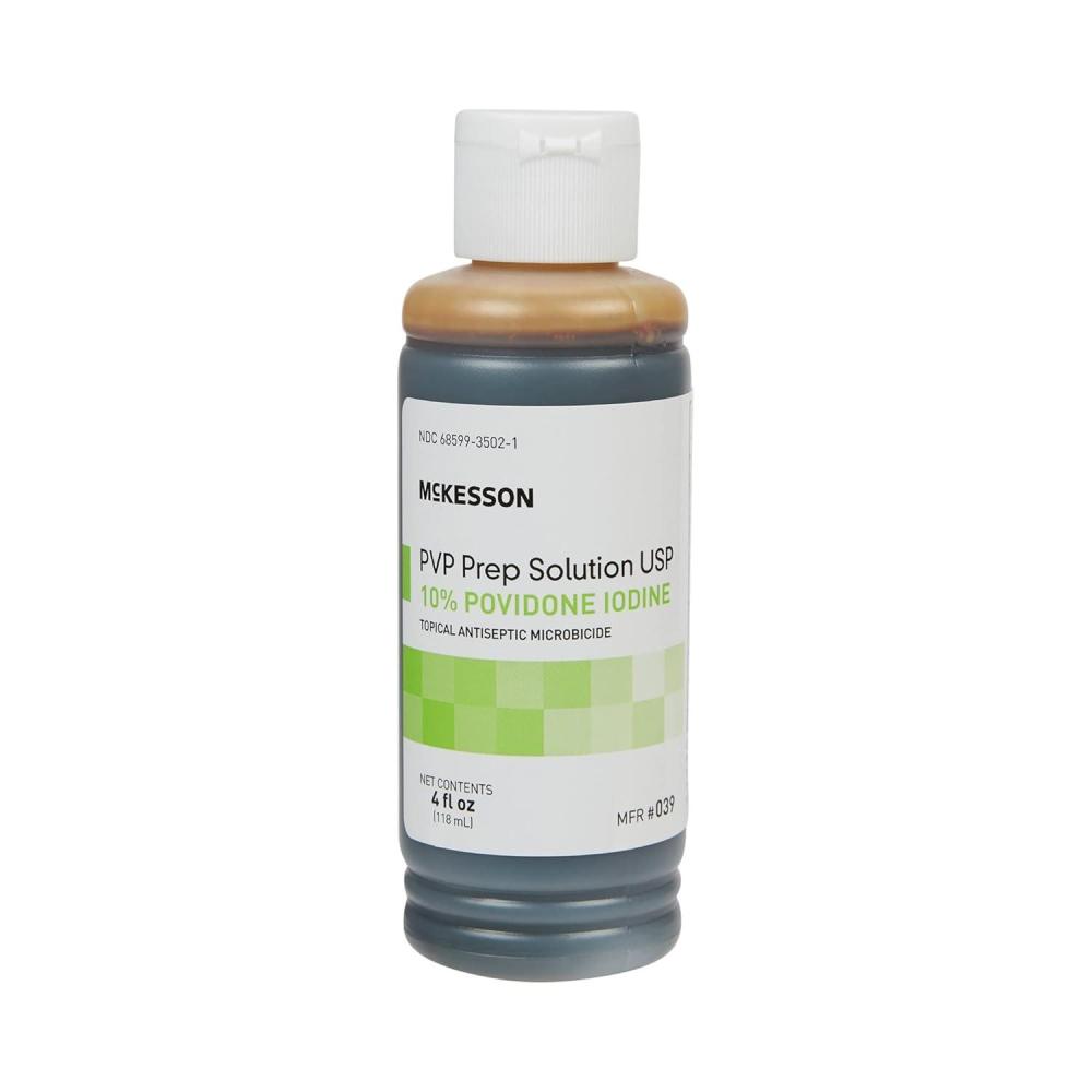image:imageMcKesson PVP Prep Solution USP 10 PovidoneIodine 4 oz 1 Count4 Fl Oz Pack of 36