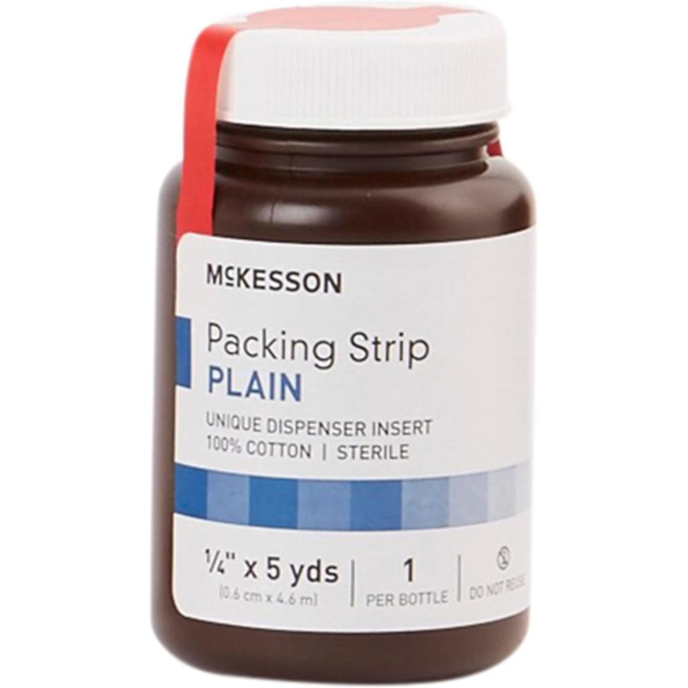 image:imageMcKesson Packing Strip Sterile Iodoform Medium 1 Count14 Inch x 5 yards Plain 1 Count