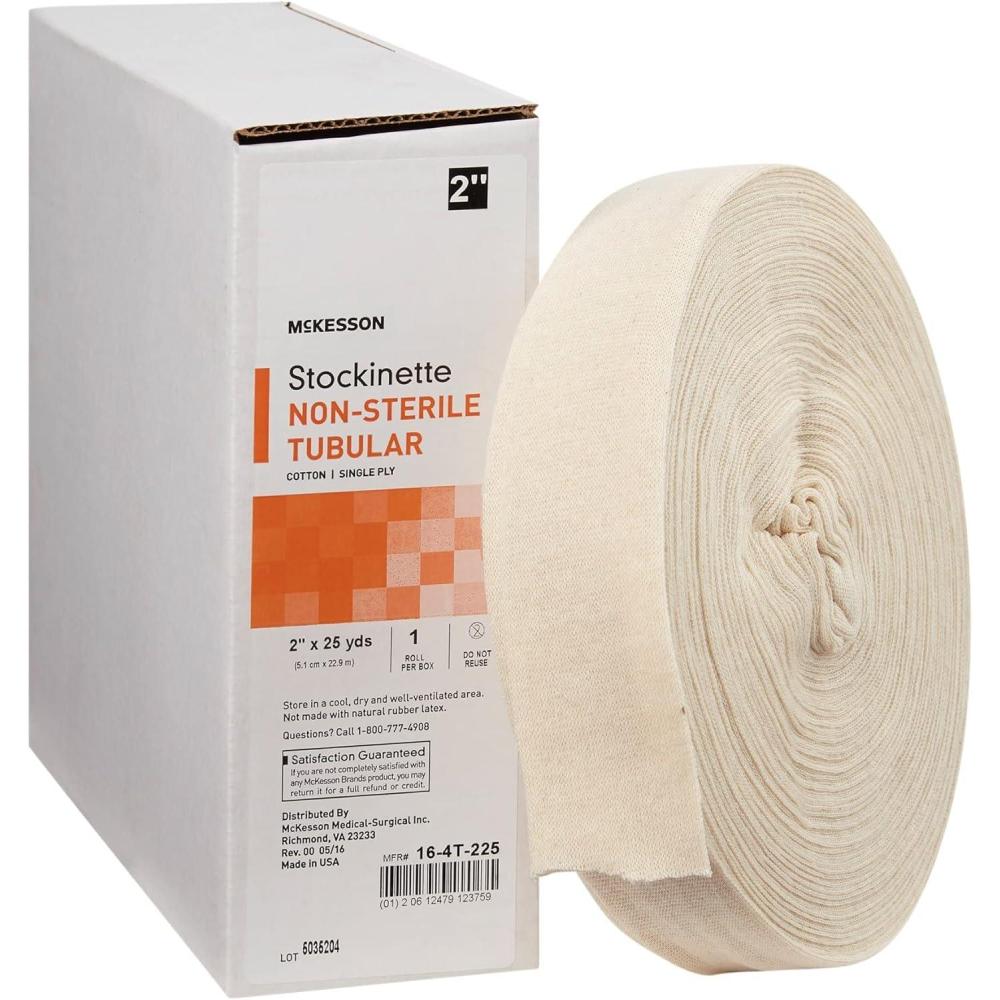 image:imageMcKesson Stockinette NonSterile Cotton Tubular 2 in x 25 yds 1 Count 1 Pack