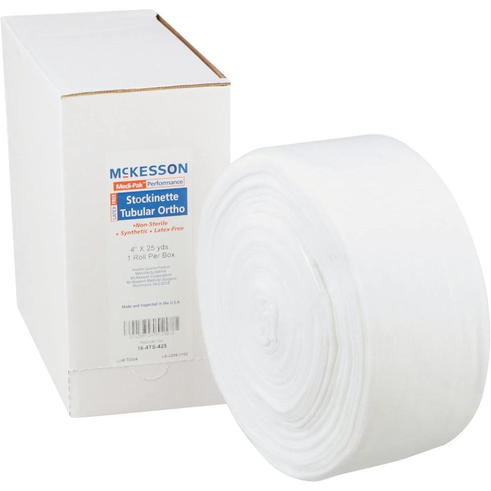 image:imageMcKesson Stockinette NonSterile Polyester Tubular LatexFree 4 in x 25 yds 1 Count 10 Packs 10 Total