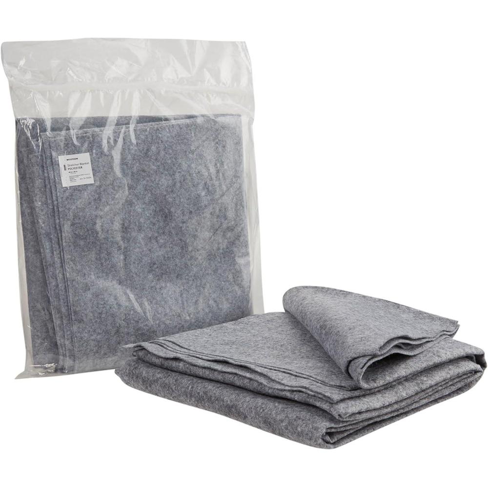 image:imageMcKesson Stretcher Blanket Disposable 100 Polyester Grey 40 in x 80 in 1 Count40 In X 80 In