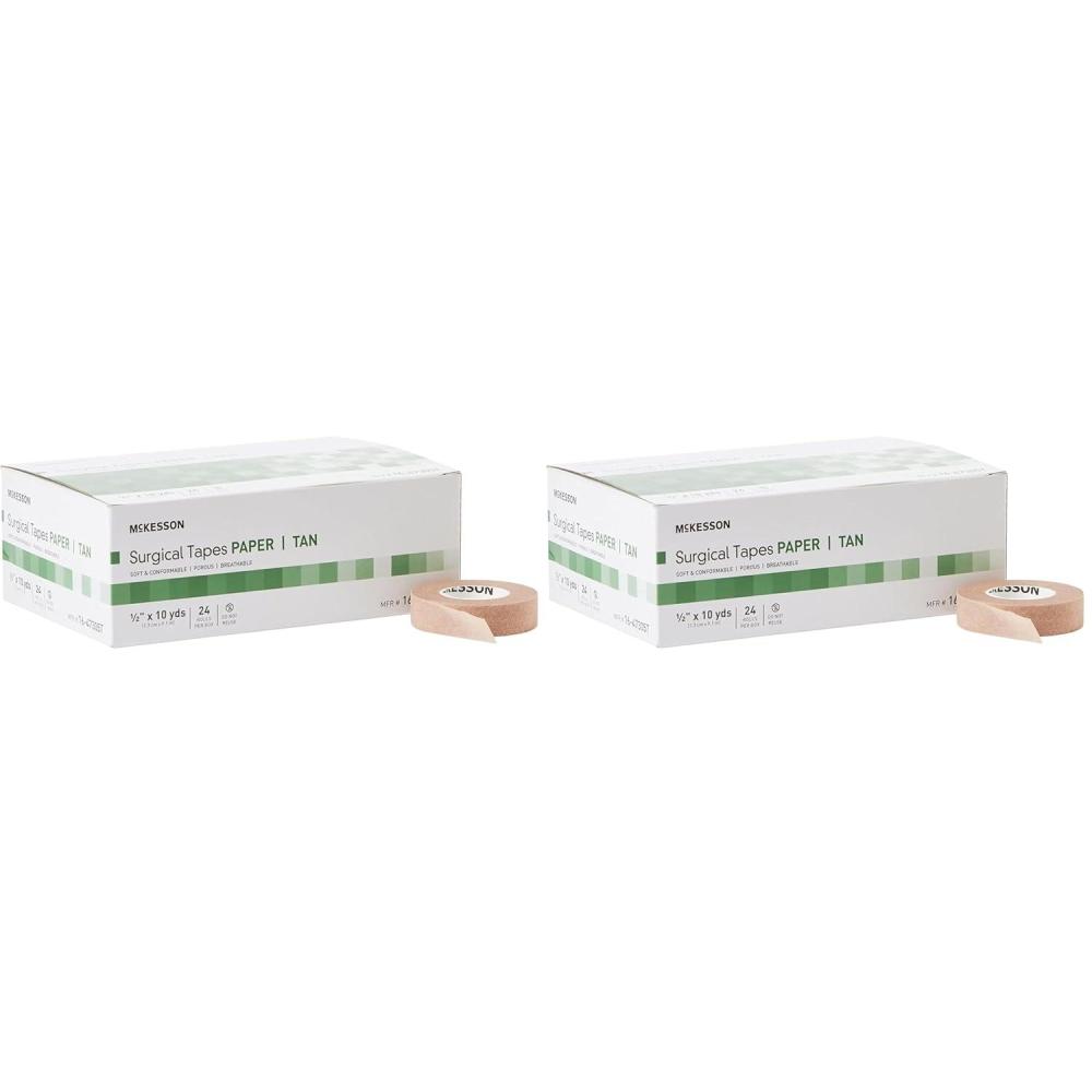 image:imageMcKesson Surgical Tapes NonSterile Breathable Paper 12 in x 10 yds 24 Rolls 12 Packs 288 Total12 Inch X 10 Yard 24 ct Pack of 2