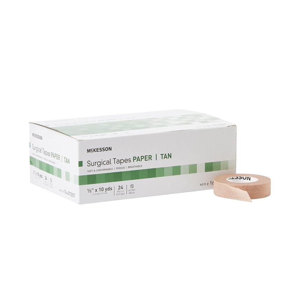 image:imageMcKesson Surgical Tapes NonSterile Breathable Paper 12 in x 10 yds 24 Rolls 12 Packs 288 Total12 Inch X 10 Yard 288 ct