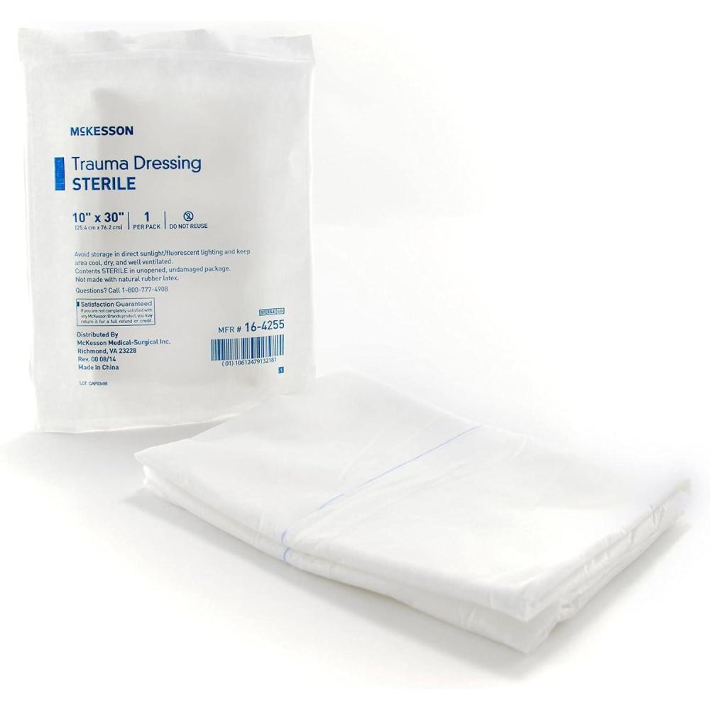 image:imageMcKesson Trauma Dressing Sterile NonWoven Absorbent 10 in x 30 in 1 Count1 Count
