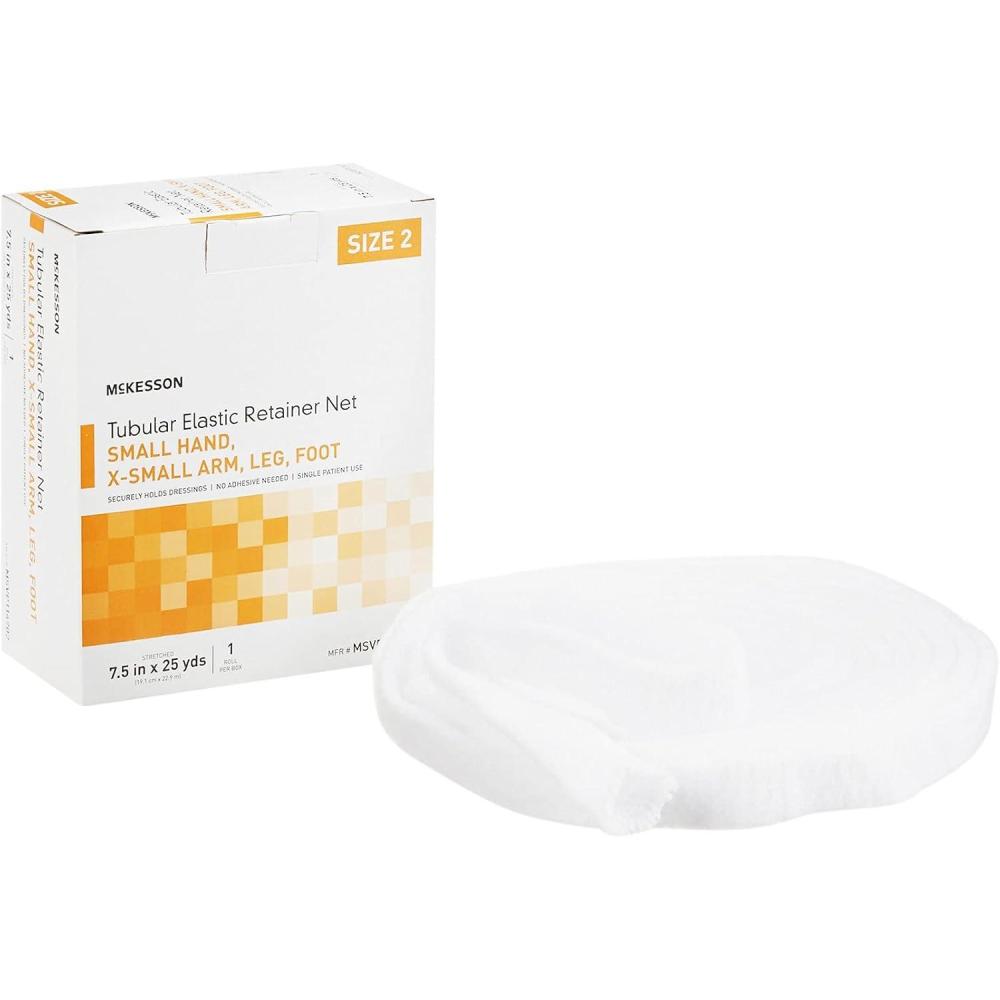 image:imageMcKesson Tubular Elastic Retainer Net Dressing NonSterile XS Head Small Shoulder Thigh Size 5 14 12 in x 25 yd 1 Count 1 PackSize 2 1 Count