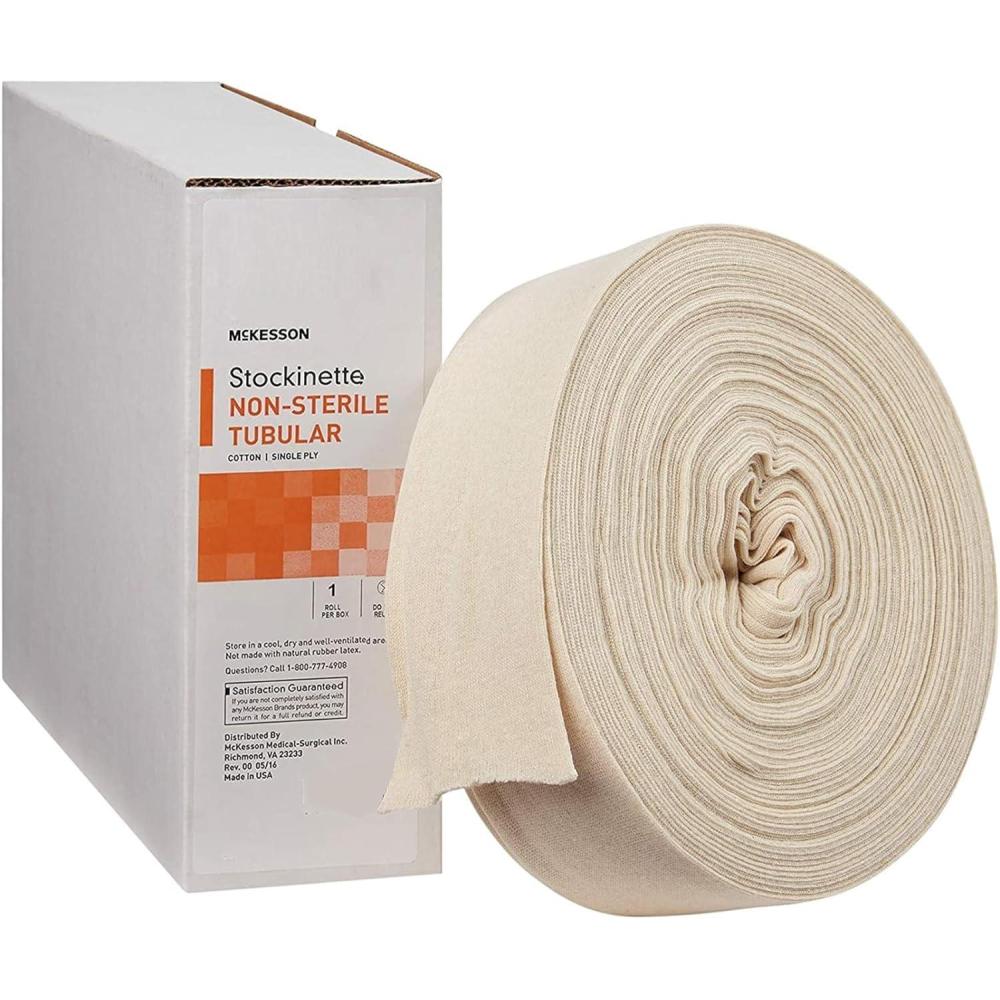 image:imageMcKesson Tubular Stockinette Cotton Under Cast Compression Bandage NonSterile 8 in x 25 yd 1 Count 1 Pack