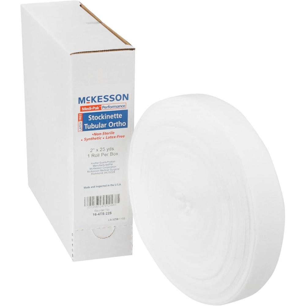image:imageMcKesson Tubular Synthetic Stockinette NonSterile UnderCast Skin Protection 2 in x 25 yd 1 Count 1 Pack