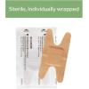 McKesson Adhesive Bandages, Sterile, Fabric Knuckle, 1 1/2 in x 3 in, 100 Count, 1 Pack(3 Inch x 1.5 Inch)