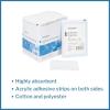 McKesson Adhesive Dressing, Sterile, Cotton/Polyester, 3 in x 4 in, 100 Count, 1 Pack