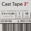 McKesson Cast Tape, Fiberglass, Black, 3 in x 4 yds, 1 Count, 10 Packs, 10 Total