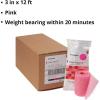 McKesson Cast Tape, Fiberglass, Pink, 3 in x 4 yds, 1 Count, 10 Packs, 10 Total(3 Inch x 4 yards)
