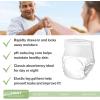 McKesson Classic Adult Incontinence Underwear, Light Absorbency, 58-68 in. Unisex Bladder Leak Protection, Pull-On Style with Tear-Away Sides, Postpartum and Incontinence Support (Medium, 20, Count)