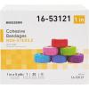 McKesson Cohesive Bandages, Non-Sterile, Latex-Free, Multi-Color, 1 in x 5 yd, 1 Count, 30 Packs, 30 Total