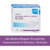 McKesson Extended Wear Stretch Briefs, 56 Count, Size L/XL (48–66 in) – Overnight Adult Diapers with Tabs, Maximum Absorbency, Unisex Disposable Incontinence Briefs for Men and Women(Medium (56 Count))