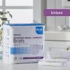 McKesson Extended Wear Stretch Briefs, 56 Count, Size L/XL (48–66 in) – Overnight Adult Diapers with Tabs, Maximum Absorbency, Unisex Disposable Incontinence Briefs for Men and Women(Medium (56 Count))