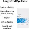 McKesson Eye Pads, Sterile, Oval, Non-Adherent, 2 1/8 in x 2 5/8 in, 50 Count, 1 Pack(1 Count (Pack of 50))